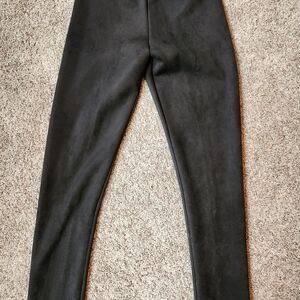 BCBGMAXAZRIA black Faux Suede Legging